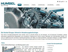 Tablet Screenshot of humbel-gears.com